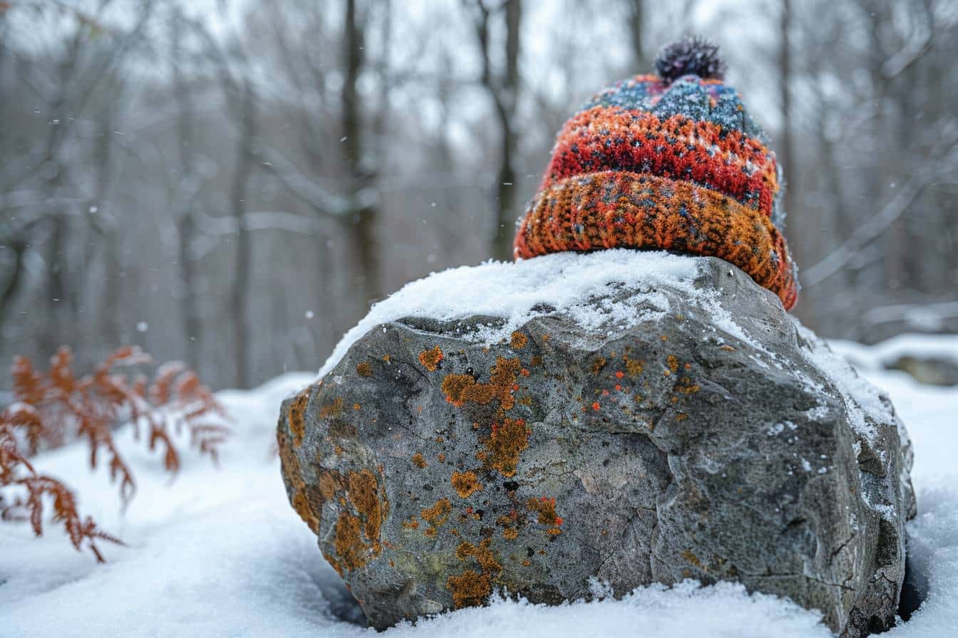 Pourquoi la pierre et le bonnet servent-ils en hiver?